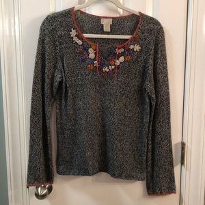Sigrid Olsen embroidered sweater